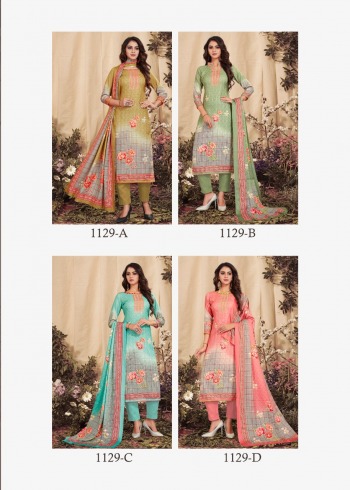 Bipson 1029 Series nargis Pashmina Woollen Salwar Kameez