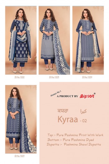 Bipson Kyraa vol 2 Pashmina Salwar Kameez wholesaler