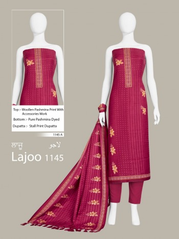 Bipson Laajo 1145 Pashmina Winter Salwar Kameez wholesaler