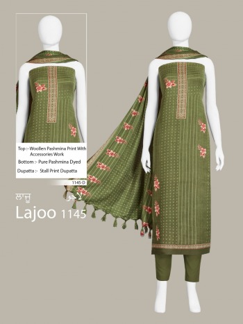 Bipson Laajo 1145 Pashmina Winter Salwar Kameez wholesaler