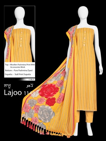 Bipson Lajoo 1148 Pashmina Woollen Salwar Kameez wholesaler