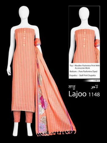 Bipson Lajoo 1148 Pashmina Woollen Salwar Kameez wholesaler