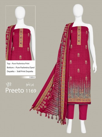 Bipson Preeto 1169 Series Pashmina Salwar Kameez wholesaler