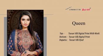 Bipson Queen Tusser Silk Salwar kameez wholesaler