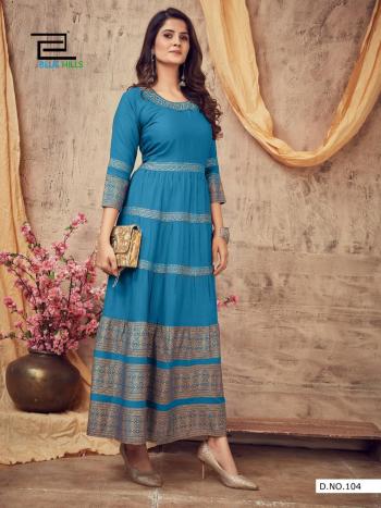 Blue Hill Leela vol 3 Rayon long gown wholesale Price