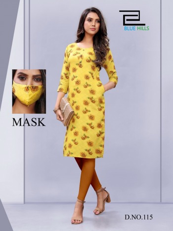 Blue Hills Anushka rayon Daily wear kurtis wholesaler