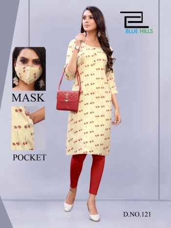 Blue Hills Anushka rayon Daily wear kurtis wholesaler