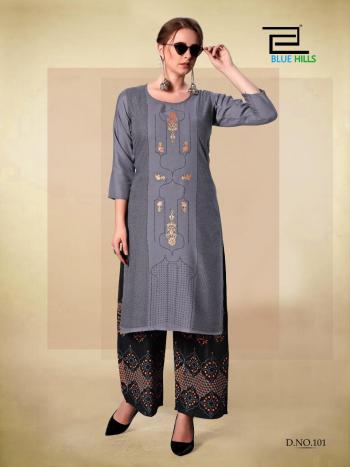 Blue Hills dream vol 8 Kurtis with palazzo wholesaler