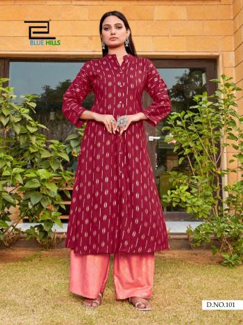 Blue Hills Iktara vol 1 Rayon Kurtis wholesaler