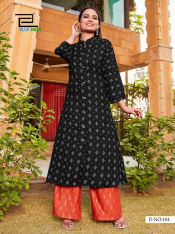 Blue Hills Iktara vol 1 Rayon Kurtis wholesaler