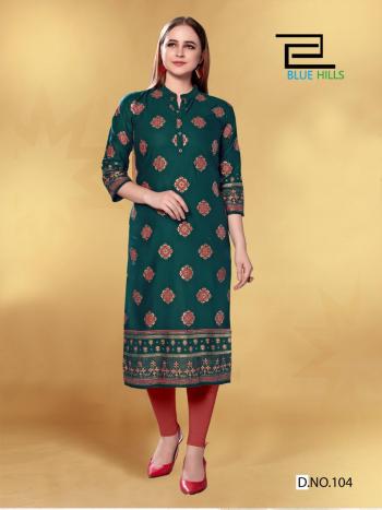 Blue Hills Jolie rayon Casual wear kurtis wholesaler