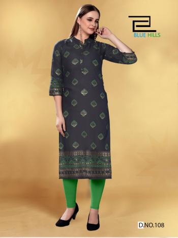 Blue Hills Jolie rayon Casual wear kurtis wholesaler