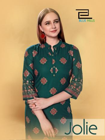 Blue Hills Jolie rayon Casual wear kurtis wholesaler