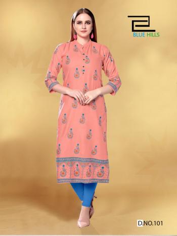 Blue Hills Jolie rayon Casual wear kurtis wholesaler