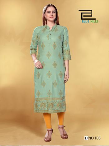 Blue Hills Jolie rayon Casual wear kurtis wholesaler