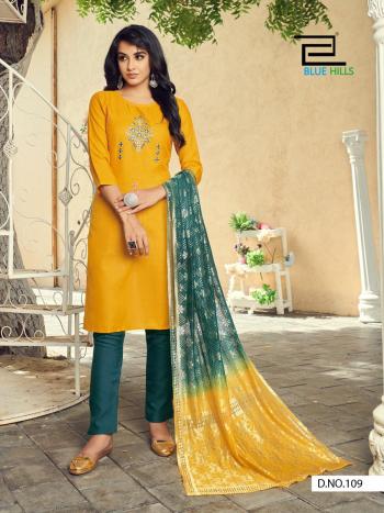 Blue Hills Queen vol 1 kurtis with pant and Dupatta catalog