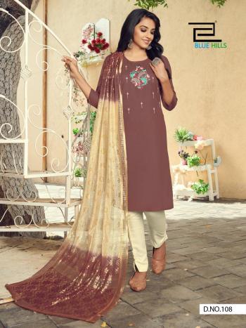 Blue Hills Queen vol 1 kurtis with pant and Dupatta catalog