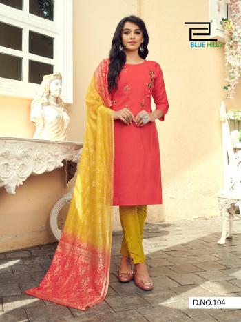 Blue Hills Queen vol 1 kurtis with pant and Dupatta catalog