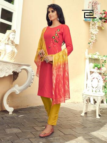 Blue Hills Queen vol 1 kurtis with pant and Dupatta catalog