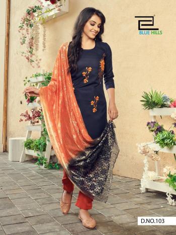 Blue Hills Queen vol 1 kurtis with pant and Dupatta catalog