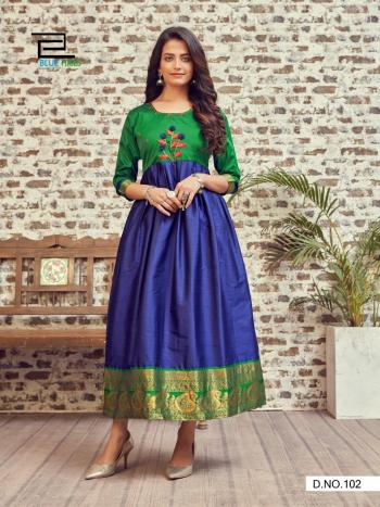 Blue Hills Silk Bublly vol 1 Gown wholesale Price