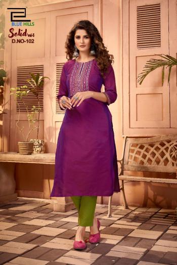 Blue-Hills-Solid-vol-5-Cotton-kurtis-with-pant-catalog-2