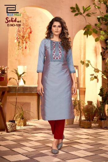 Blue-Hills-Solid-vol-5-Cotton-kurtis-with-pant-catalog-8