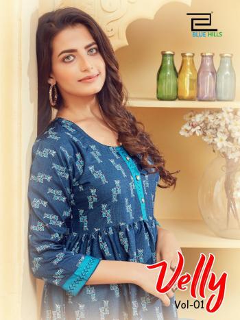 Blue Hills Velly vol 1 Rayon kurtis wholesaler