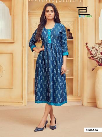 Blue Hills Velly vol 1 Rayon kurtis wholesaler