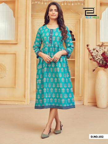 Blue Hills Velly vol 1 Rayon kurtis wholesaler