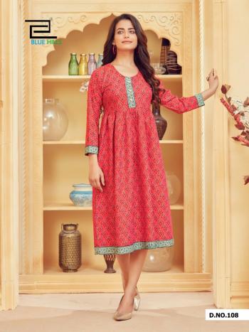 Blue Hills Velly vol 1 Rayon kurtis wholesaler