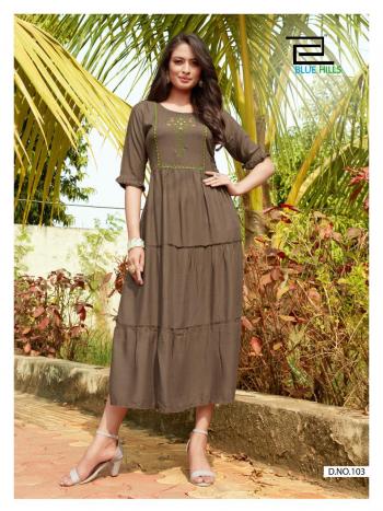 Bluehills Celebration vol 1 Rayon kurtis wholesaler