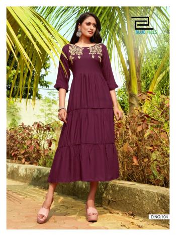 Bluehills Celebration vol 1 Rayon kurtis wholesaler