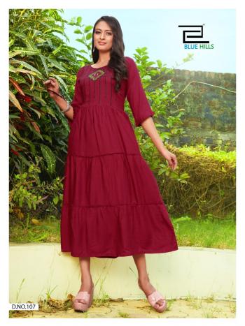 Bluehills Celebration vol 1 Rayon kurtis wholesaler