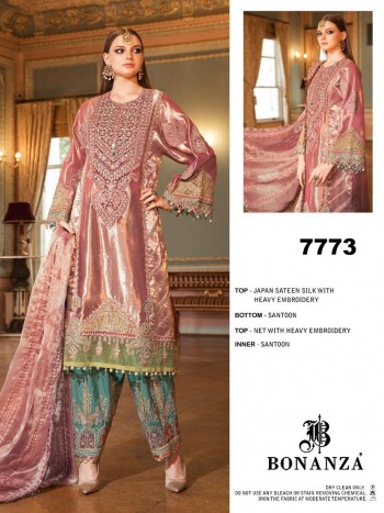 Bonanza 7773 Series Hit Design pakistani Suits wholesaler
