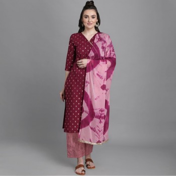 Casual Diaries Cotton kurtis with palazzo and dupatta