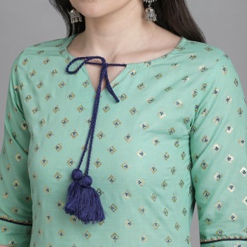 Casual Diaries Cotton kurtis with palazzo and dupatta