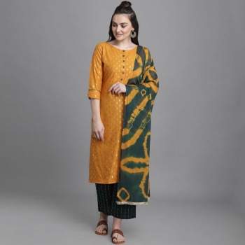 Casual Diaries Cotton kurtis with palazzo and dupatta