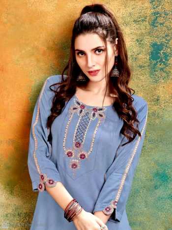 Channel 9 polite Rayon kurtis with palazzo wholesaler