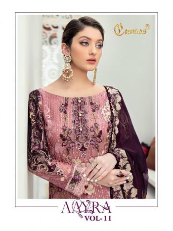 Cosmos Aayra vol 11 Georgette Pakistani Suits catalog wholesaler