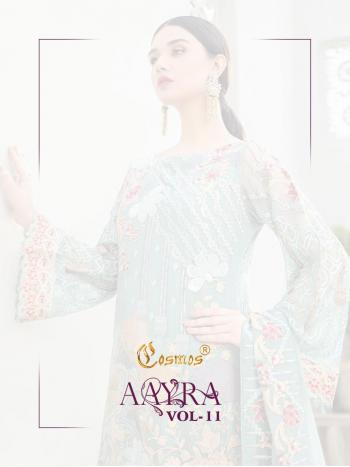 Cosmos Aayra vol 11 Georgette Pakistani Suits catalog wholesaler