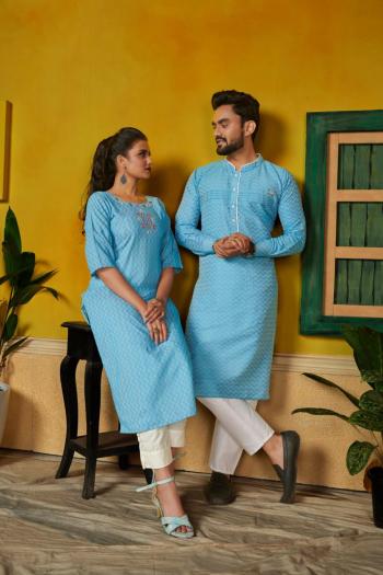 Cotton Hand work Couple Kurtis, Kurta and Pant 2021 new Concept