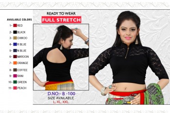 Cotton Lycra Stretchable Blouse Wholesale price