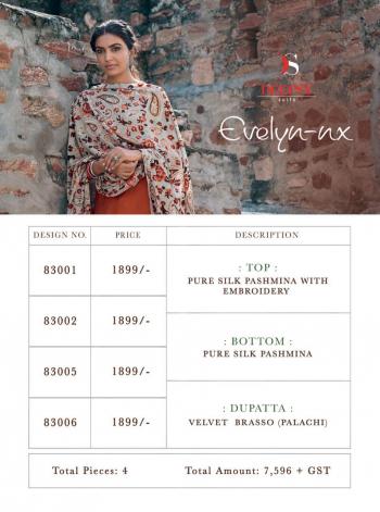 Deepsy Evelyn Nx pashmina Salwar Kameez wholesaler