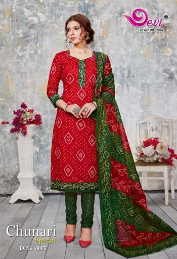 Devi Chunari Special vol 6 bandhani print Cotton Dress material