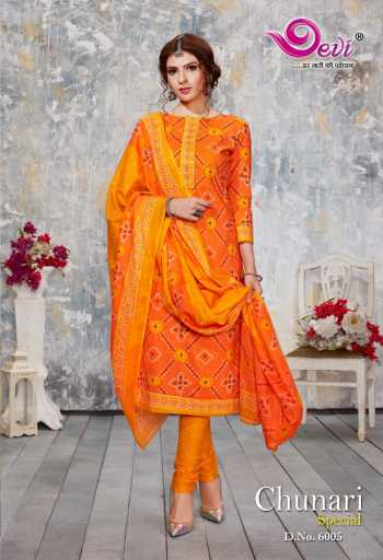 Devi Chunari Special vol 6 bandhani print Cotton Dress material