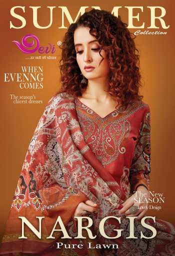 Devi Nargis Lawn Cotton Dress wholesale Price