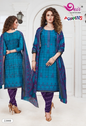 Devi poppins vol 22 Cotton Churidar Dress Material