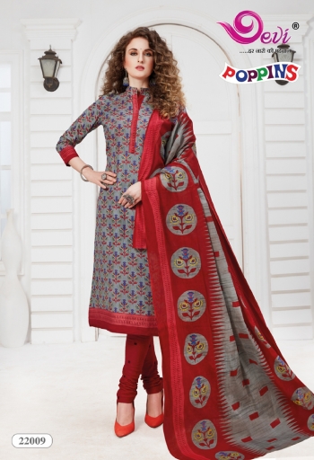 Devi poppins vol 22 Cotton Churidar Dress Material