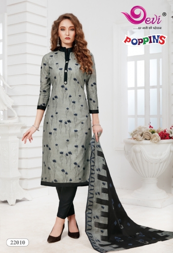 Devi poppins vol 22 Cotton Churidar Dress Material